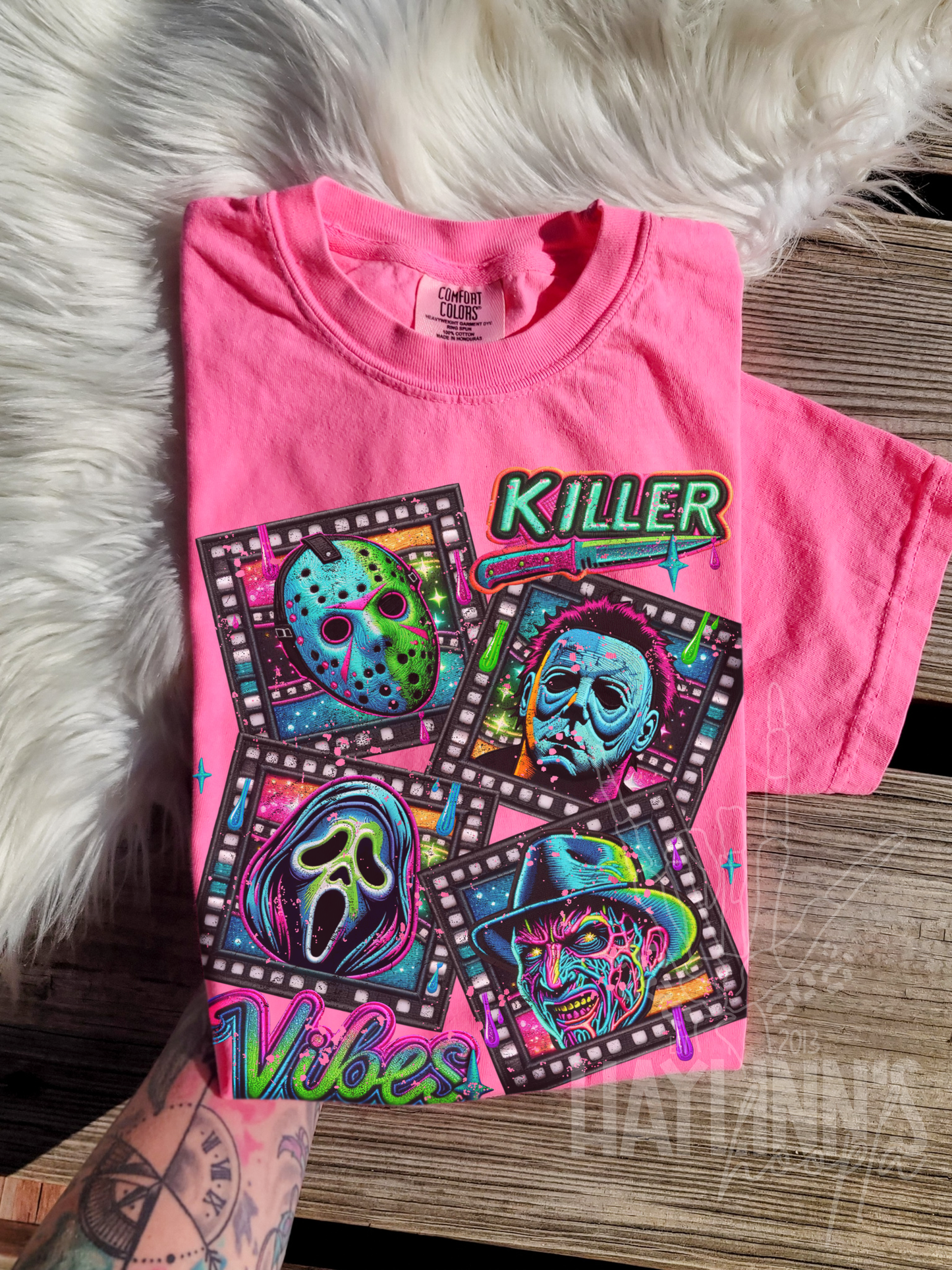 Killer Vibes {FAUX EMBROIDERED} Tee