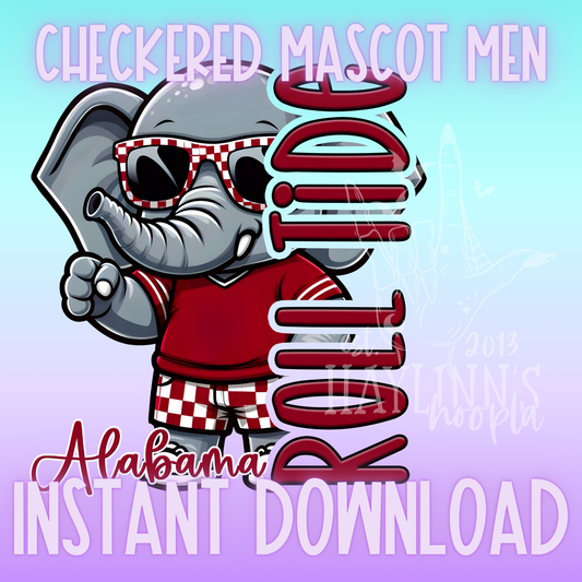 Alabama Mascot Man DIGITAL DESIGN