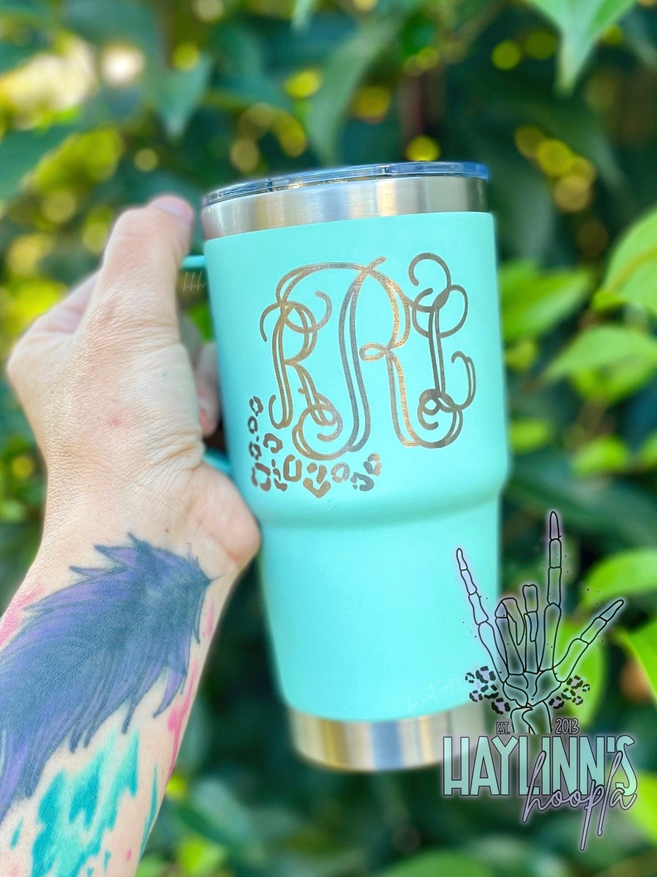 20oz Laser Engraved Tumbler WITH HANDLE