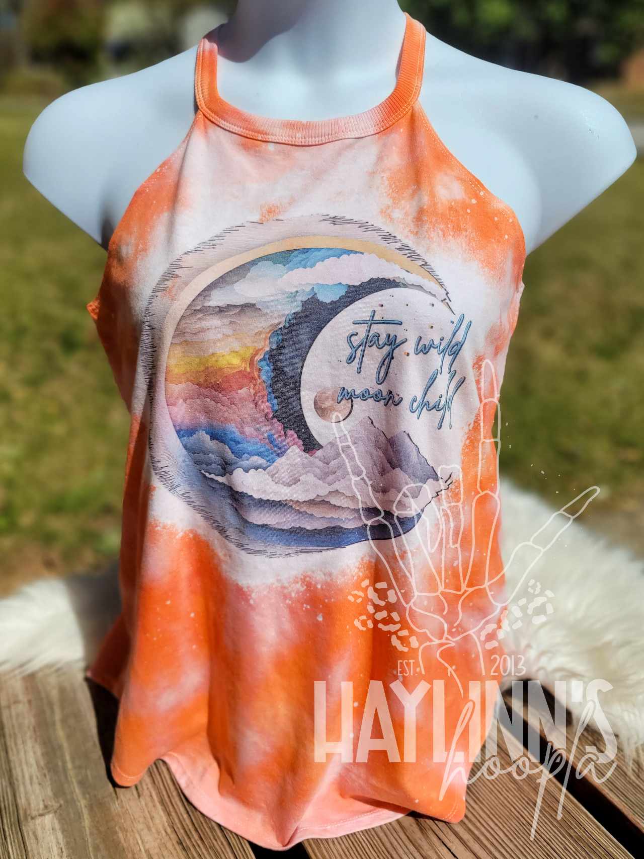 Stay Wild Moon Child ACID WASHED Tank/Tee