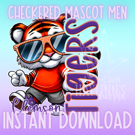 Clemson Mascot Man DIGITAL DESIGN