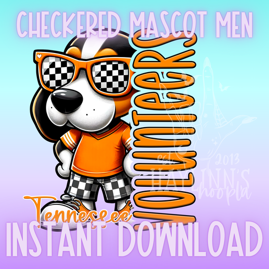 Tennessee Mascot Man DIGITAL DESIGN