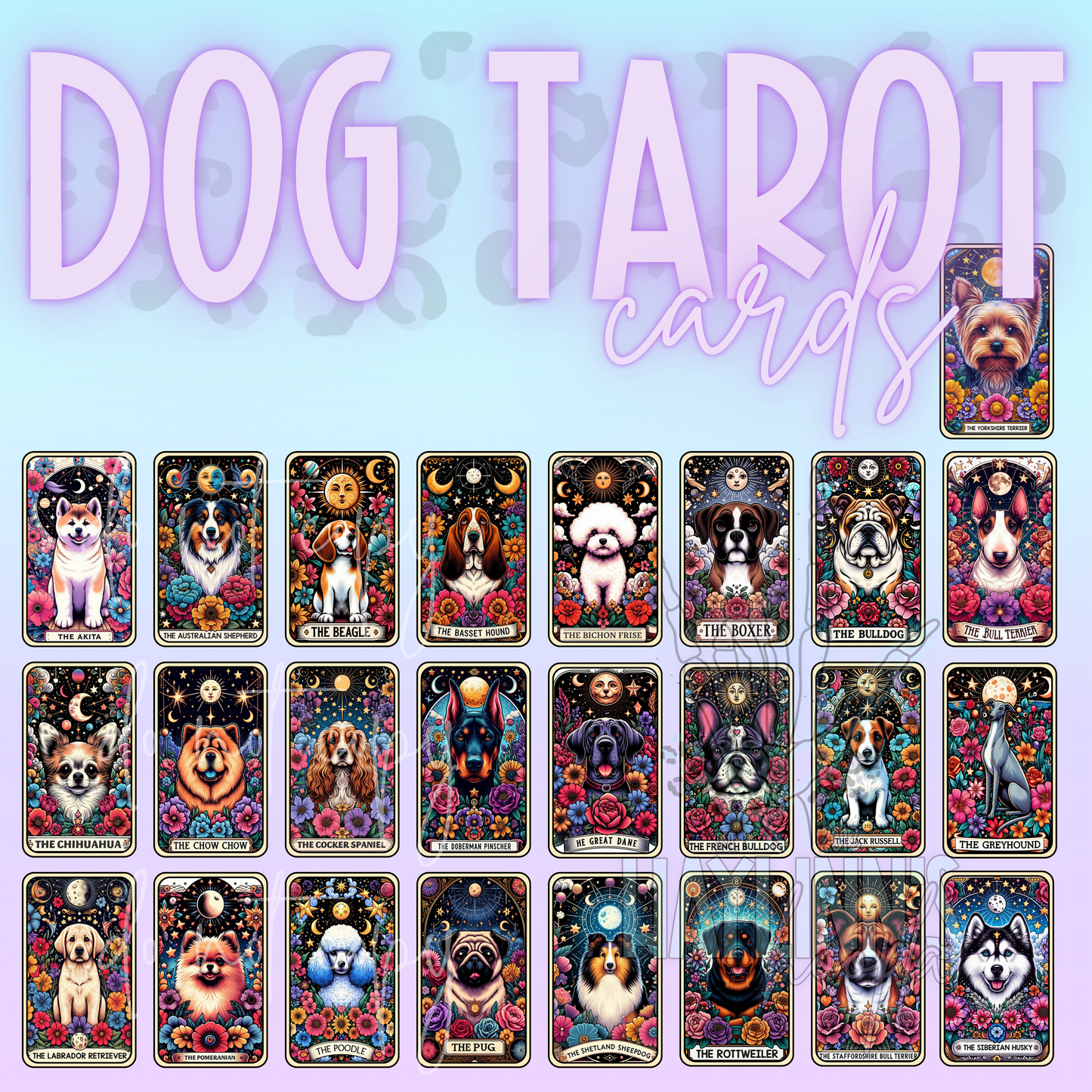 VIVID Dog Tarot {30 DIFFERENT CARDS} Tee