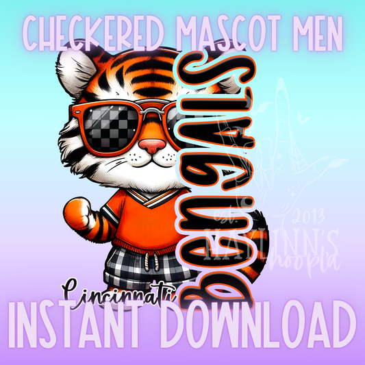 Cincinnati Mascot Man DIGITAL DESIGN