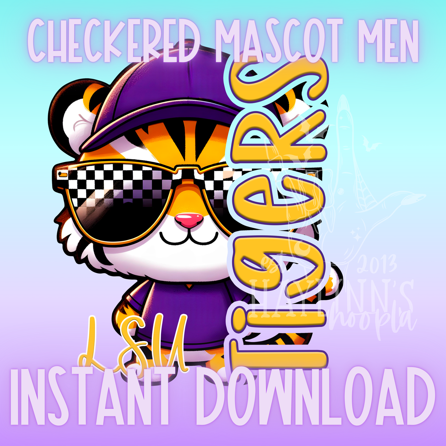 LSU Mascot Man DIGITAL DESIGN