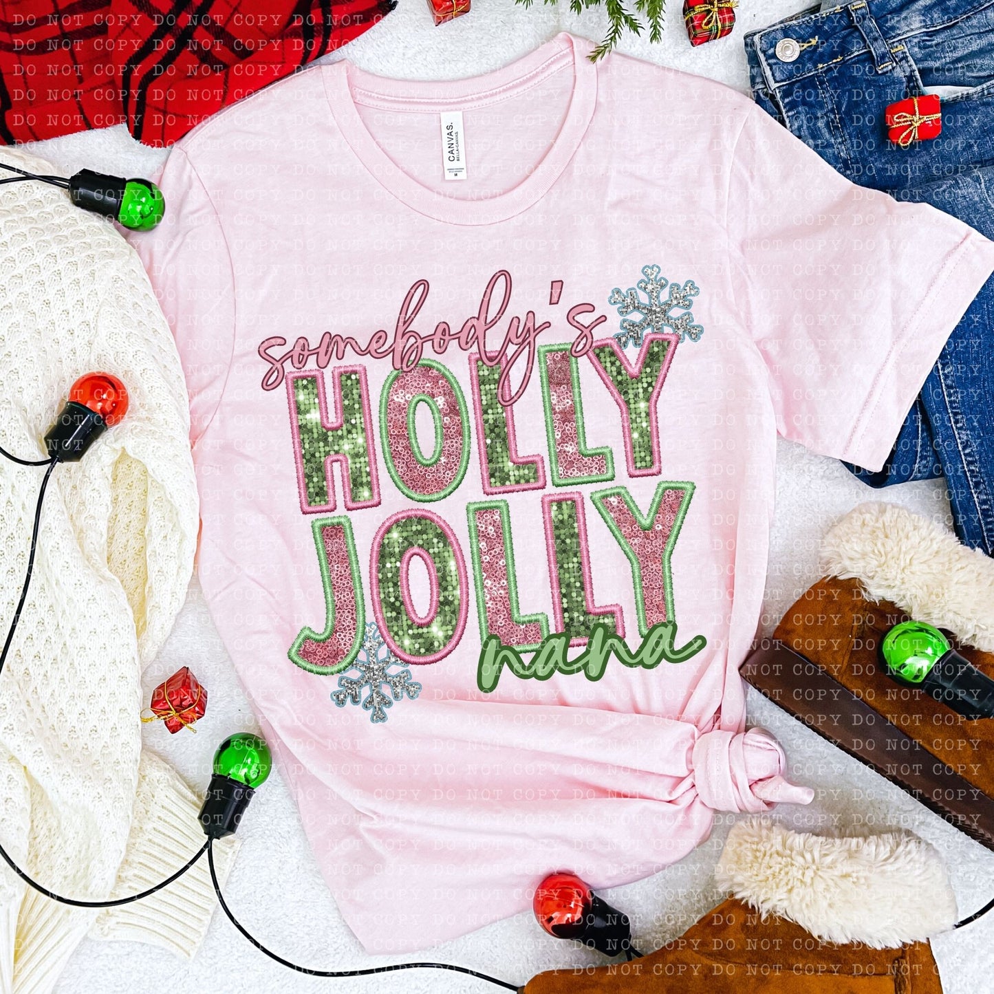 Somebody's Holly Jolly... {w/ Names on the Sleeve}