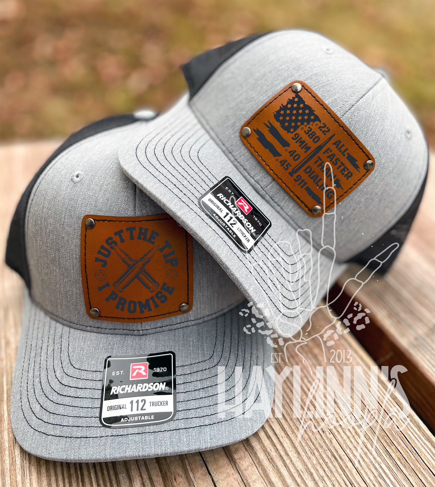 Personalize Your Own Richardson 112 Snap Back Hat {Heather Gray Front/Black Mesh Back}