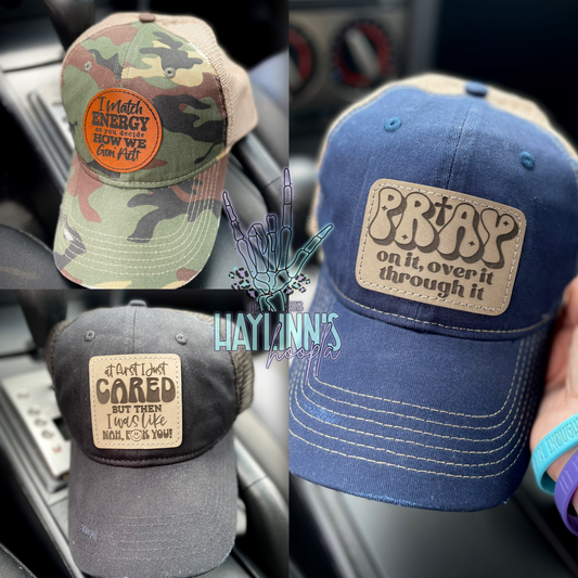 Personalized Distressed Hats