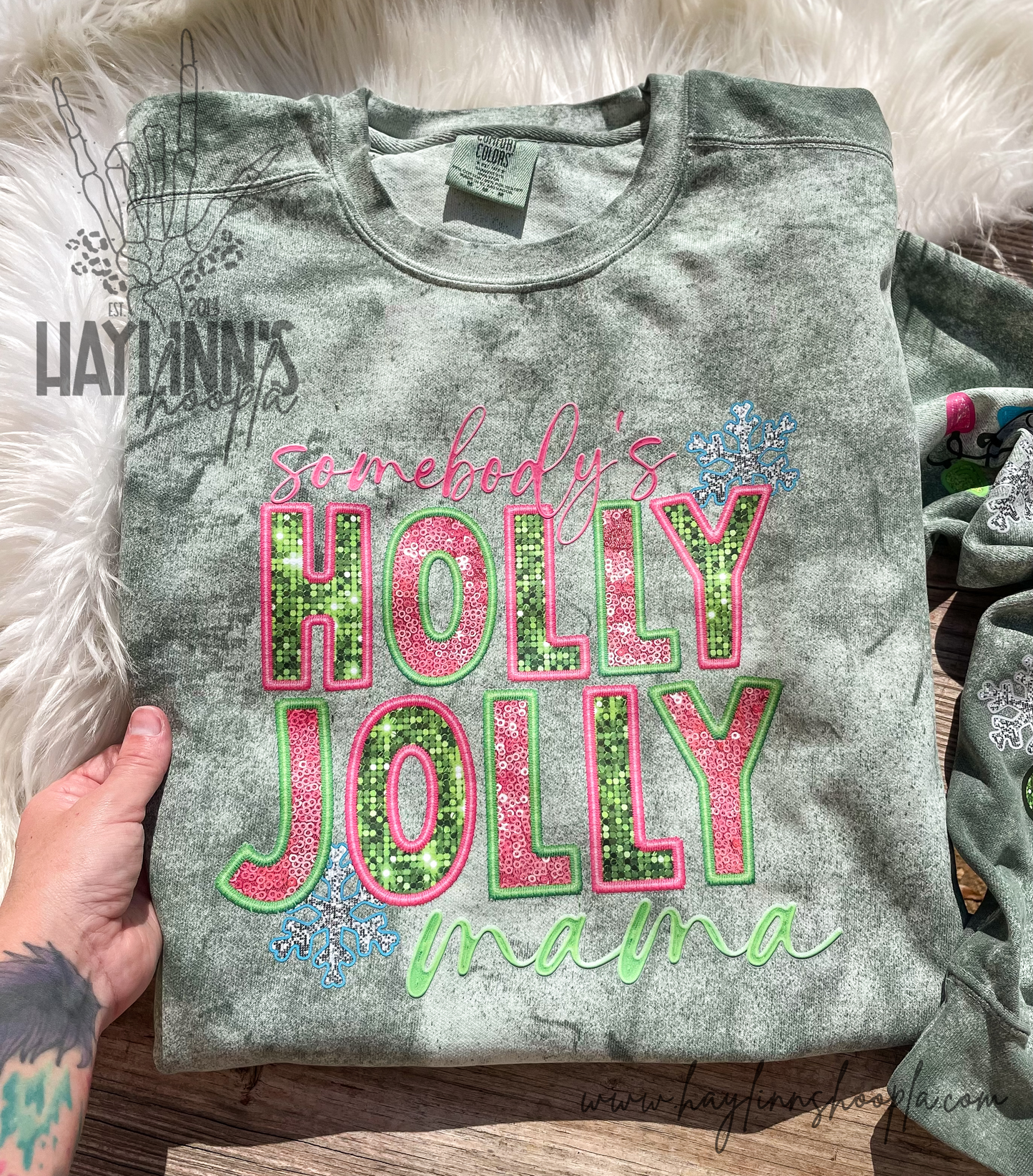 Somebody's Holly Jolly... {w/ Names on the Sleeve}