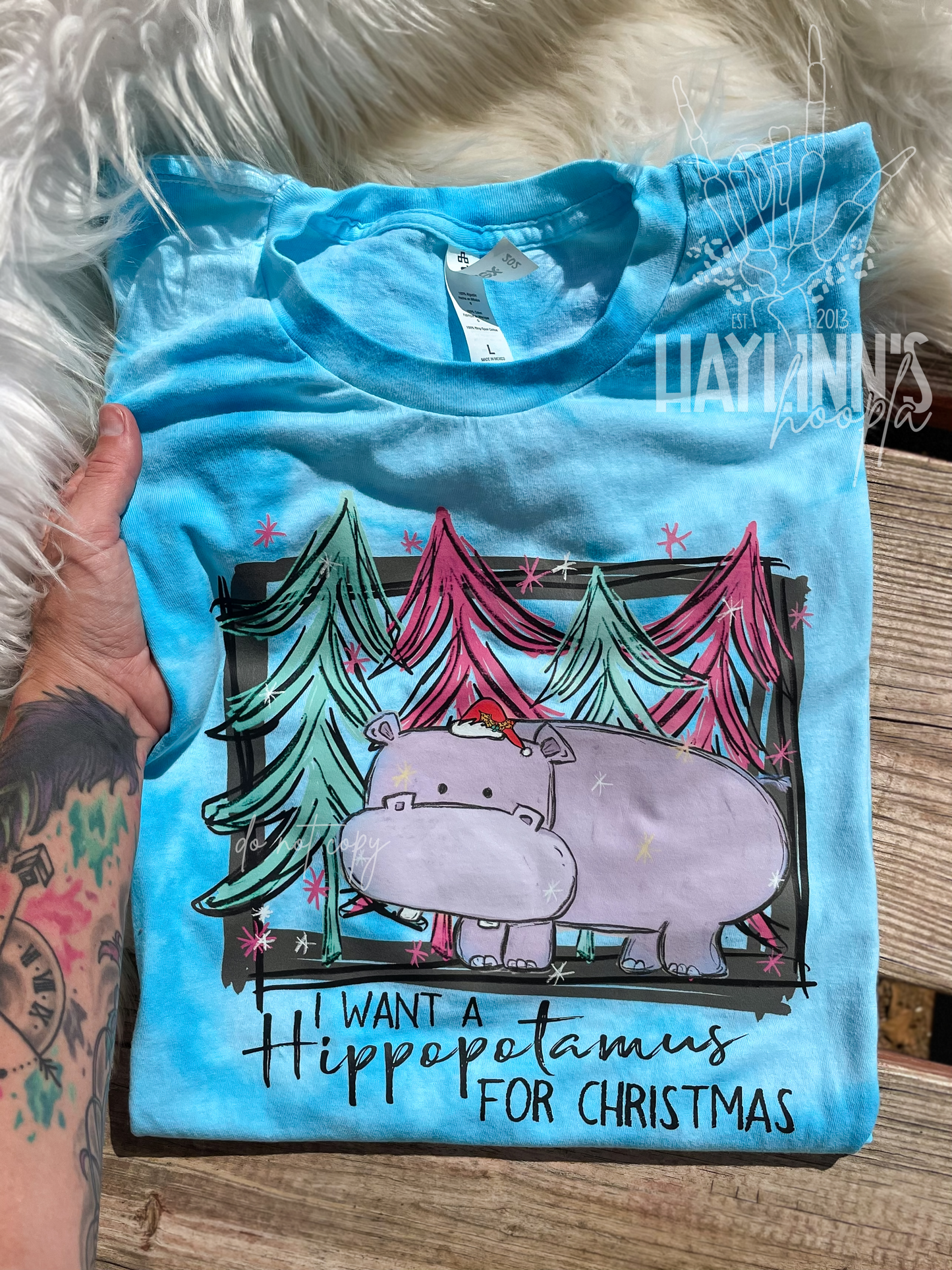 I Want a Hippopotamus for Christmas Tee