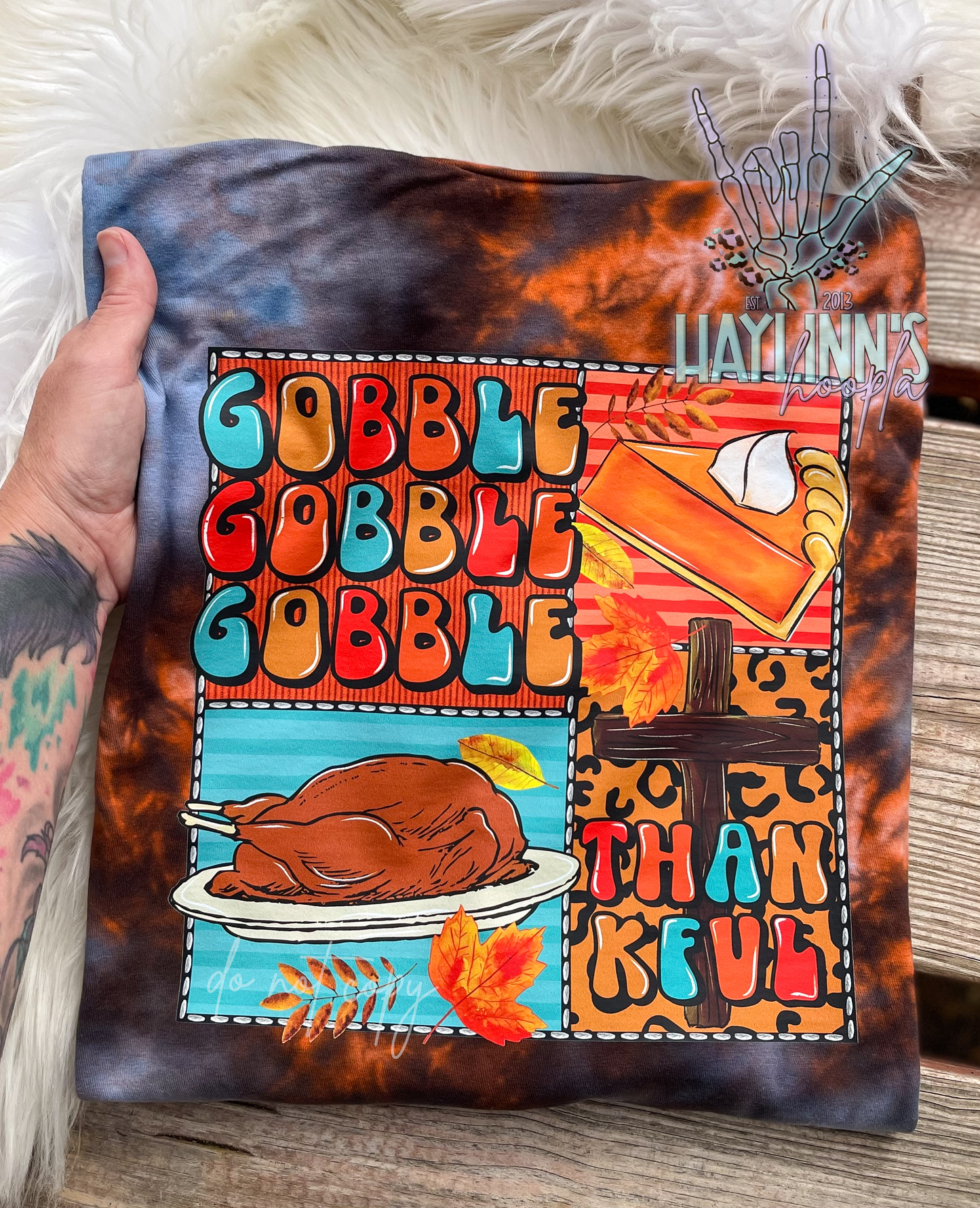 Gobble Gobble Gobble Thankful Tee