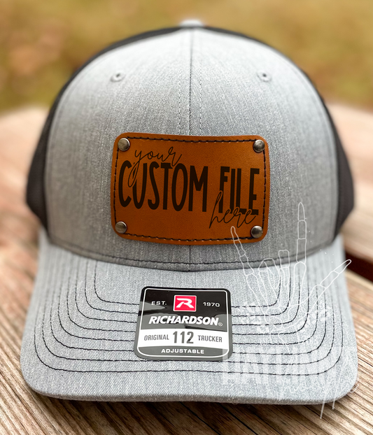 Upload YOUR Custom File Richardson 112 Snap Back Hat