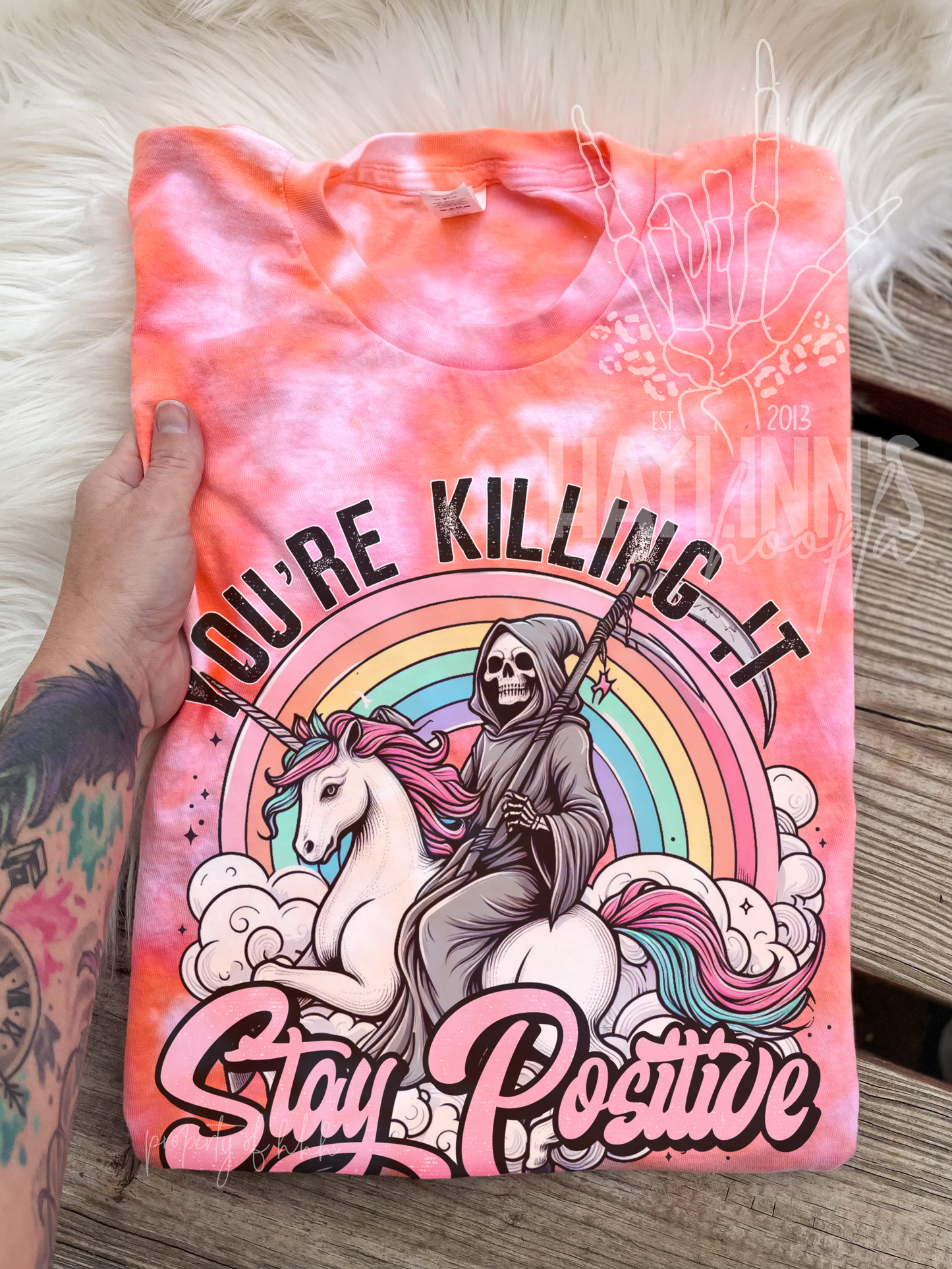 You're Killing It; Stay Positive Tee