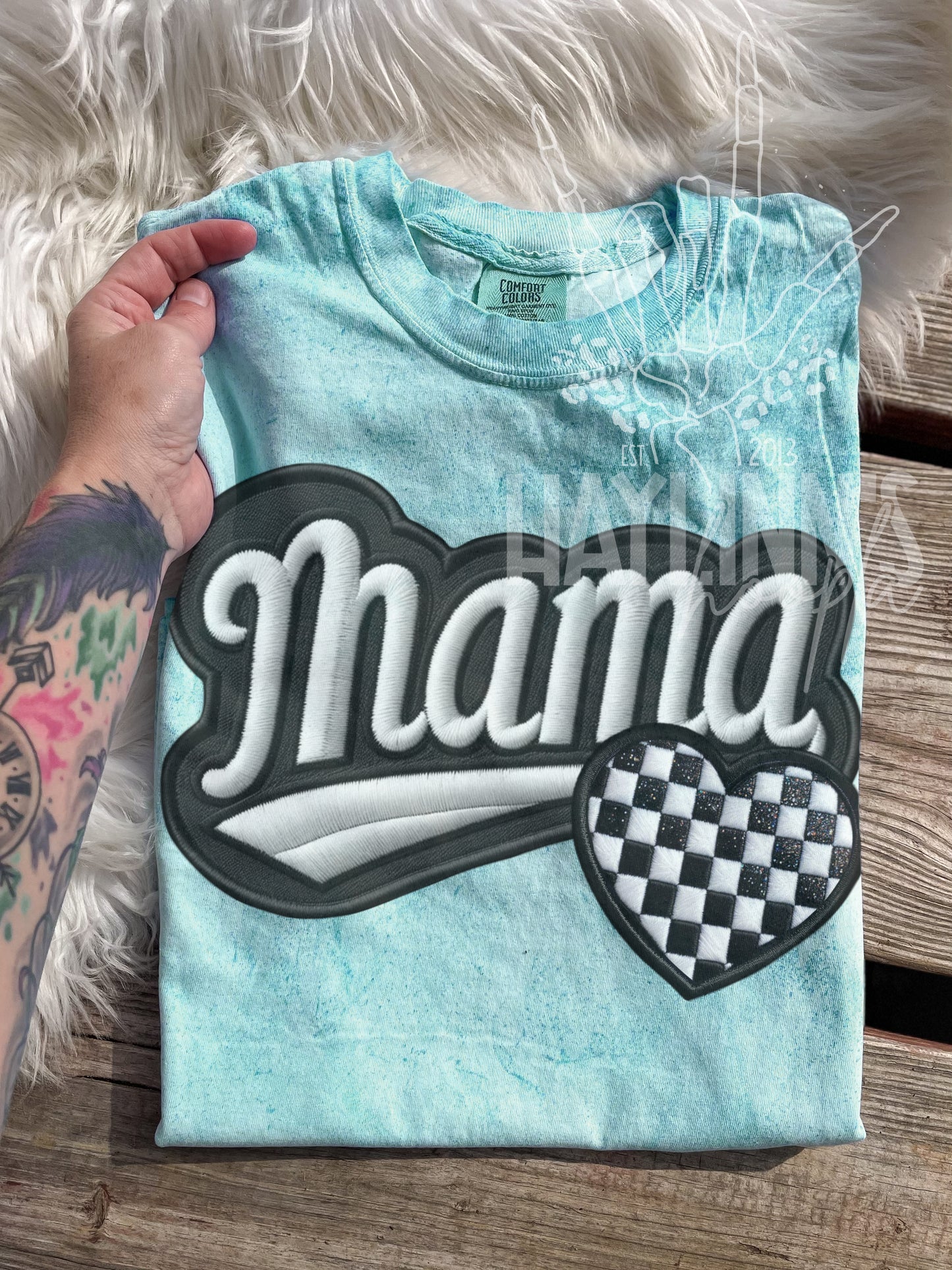 Sports Mama {FAUX EMBROIDERED} Tee