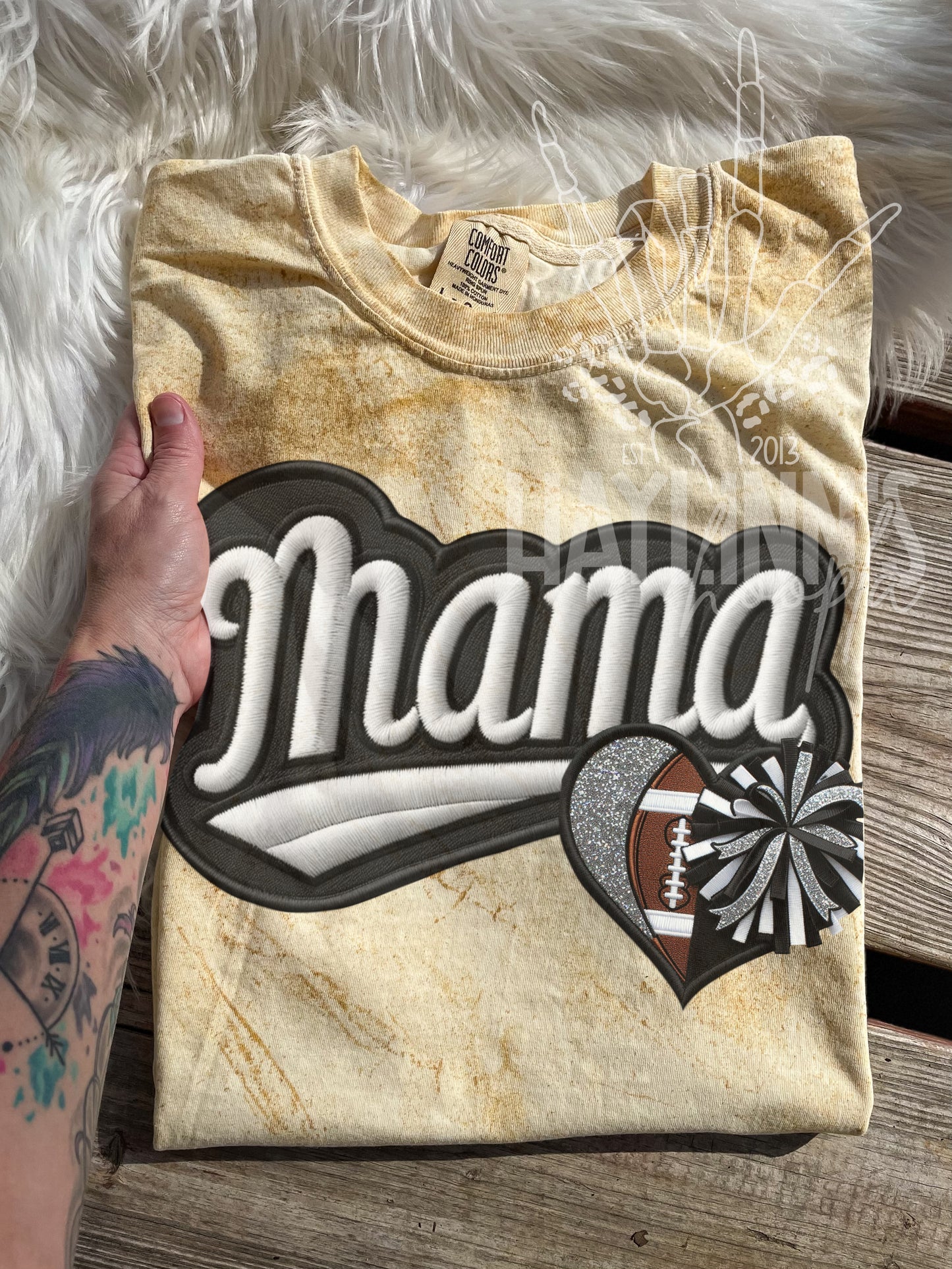 Sports Mama {FAUX EMBROIDERED} Tee