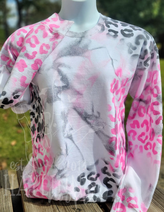 Black and Pink BLANK Leopard Apparel