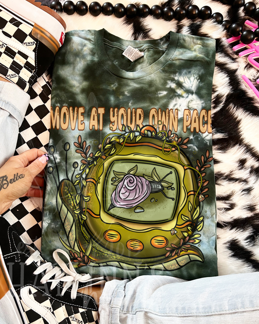 Move at Your Own Pace Tamagotchi Tee