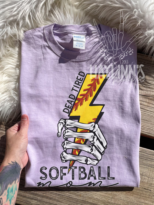 Dead Tired Softball Mom Tee