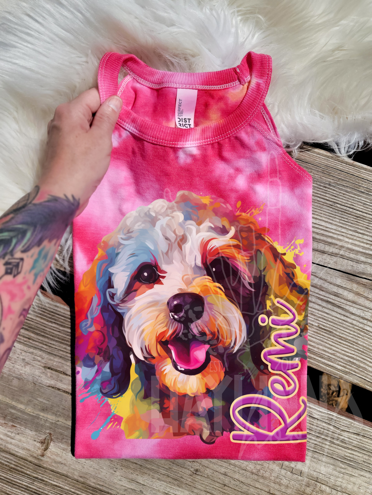 Neon Personalized Dog {80 DIFFERENT BREEDS} Tee