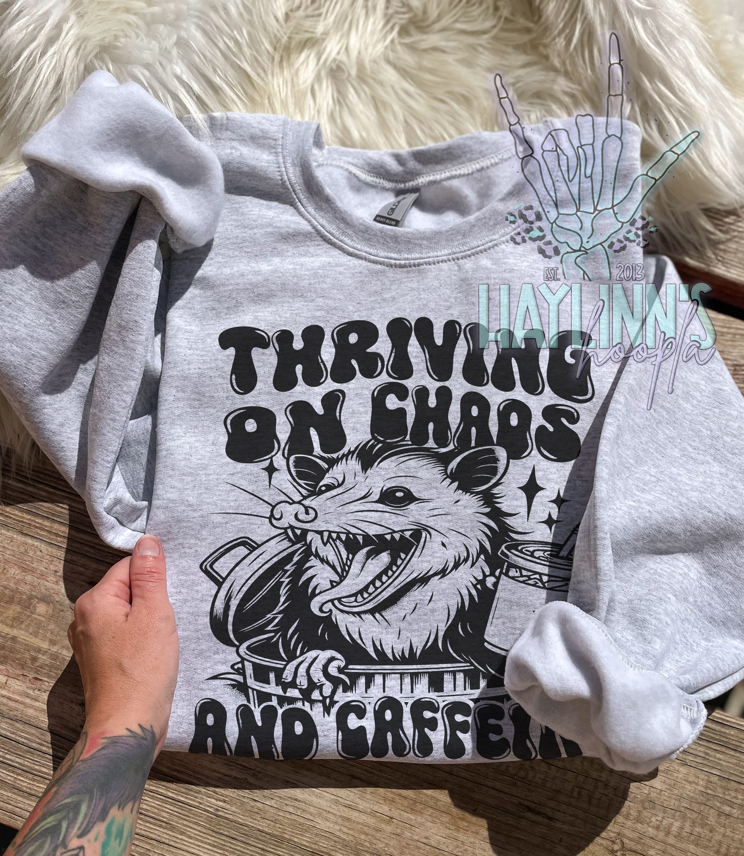 Thriving on Chaos and Caffeine Tee