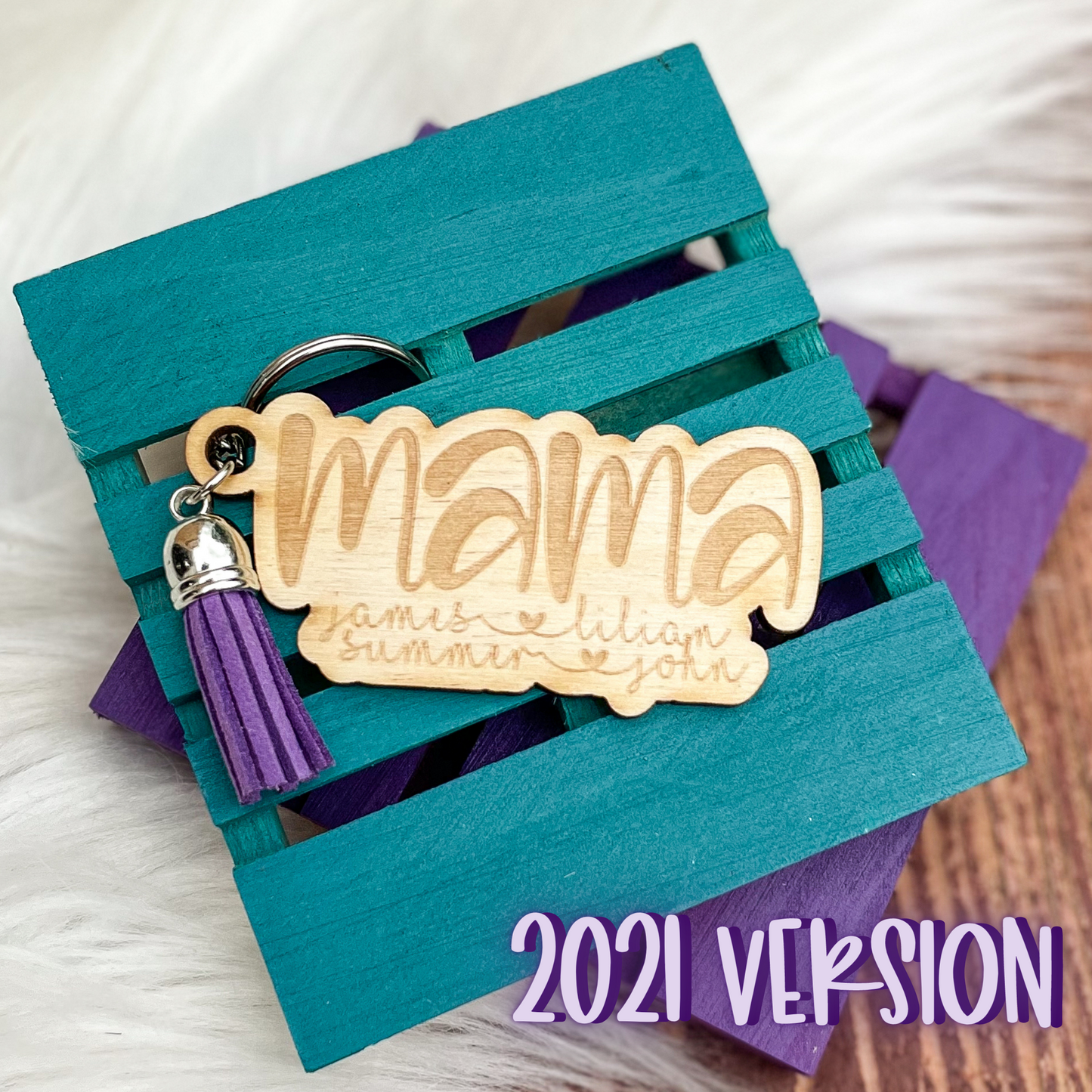 BEST SELLER: Personalized ENGRAVED Wood Keychains (with names)