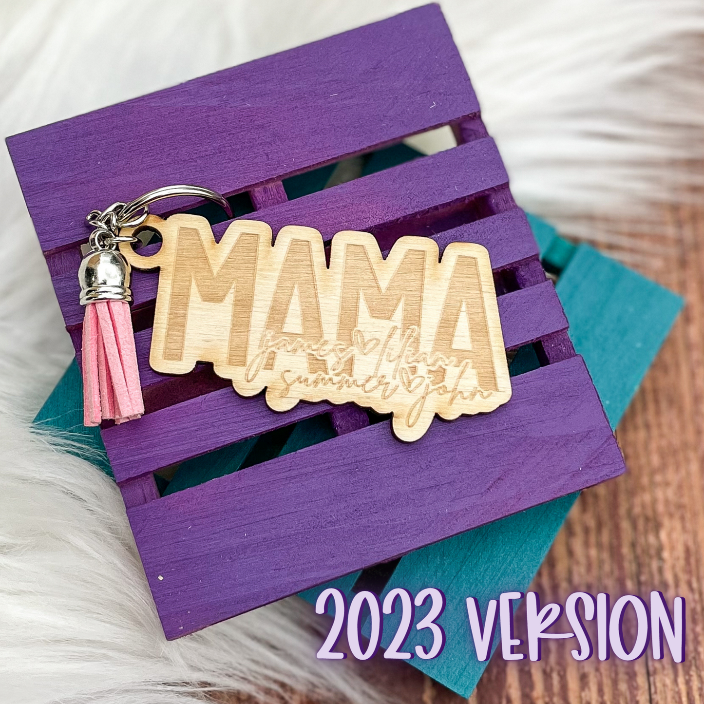 BEST SELLER: Personalized ENGRAVED Wood Keychains (with names)