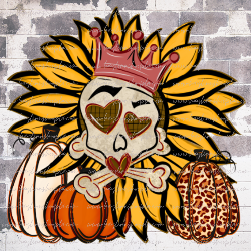 Sunflower/Skull/Pumpkins (Fall Theme)